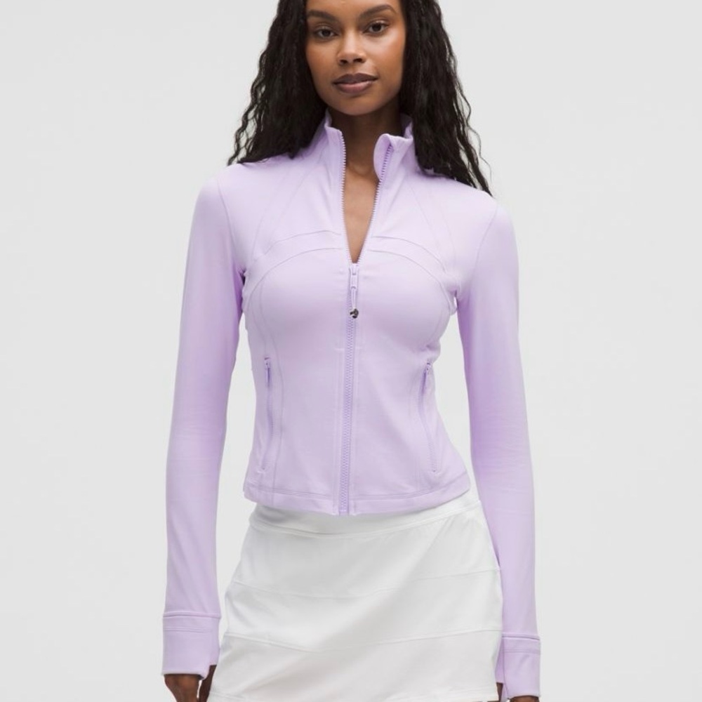 Lululemon Define Cropped Jacket Nulu Lavender Frost Size 8